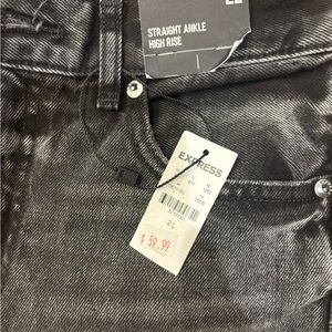 Express Black Straight Jeans Modern Fit